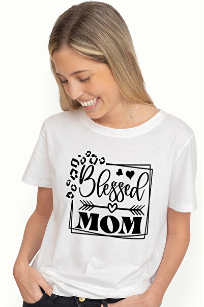 StoryGift Romania Tricou Femei cu inimioare pentru o mamicuta binecuvantata c...