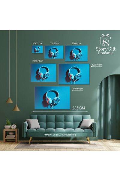 StoryGift Romania Canvas Painting Clear Sound White Wired In-Ear Headphones For An Immersive Listening Experience