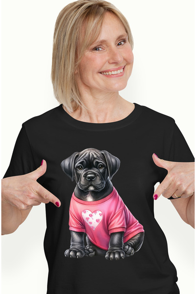 StoryGift Romania Tricou Femei cu un catelus tristut, ilustratie, bluza cu in...
