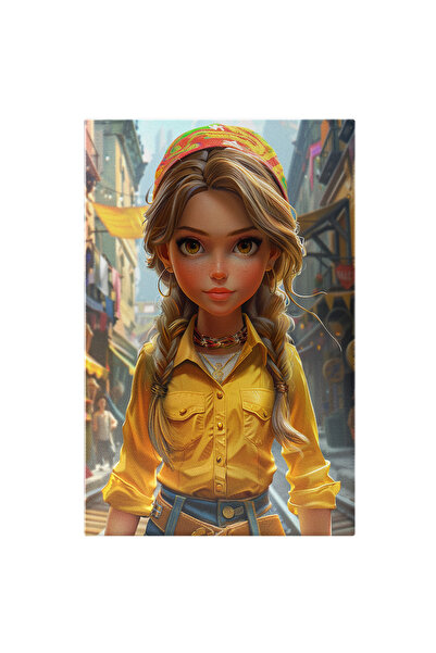 StoryGift Romania Tablou Canvas: Feminitate Radiantă A Fetei Cu Păr De Soare ...