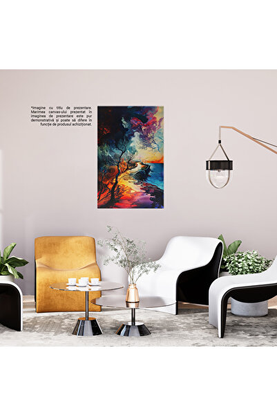 StoryGift Romania Canvas Painting: Echoes of the Wind Blowing the Trees Harmony of Shades and the Endless Dance of Pi