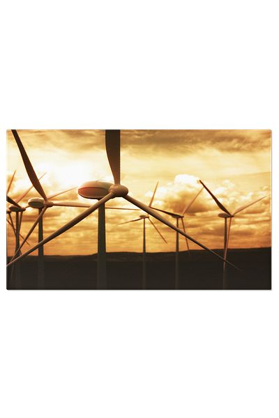 StoryGift Romania Tablou Canvas Energie Regenerabila Ferme Eoliene Pentru Generarea De Energie Electrica, O Solut