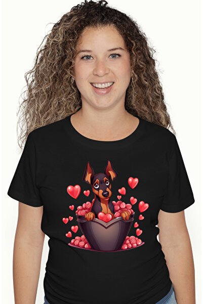 StoryGift Romania Tricou Femei cu un caine care sta intr-o copaita, ilustrati...