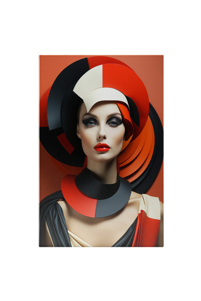 StoryGift Romania Tablou Canvas: Femeie Cu Vestimentatie Moderna - La Moda Pi...