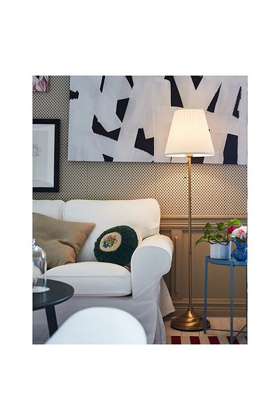 ARSTID Floor Lamp White/gold155x36cm