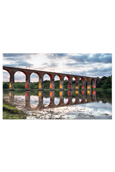 StoryGift Romania Tablou Canvas Podul Regal De La Berwick-on-tweed Northumber...