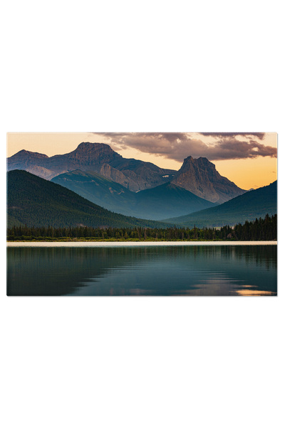 StoryGift Romania Tablou Canvas - Muntii Stancosi Canadieni: Peisaj, Lac, Ref...