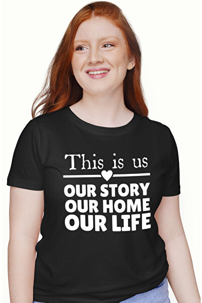 StoryGift Romania Tricou Femei cu mesajul in engleza "Acestia suntem noi, pov...