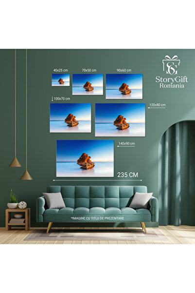 StoryGift Romania Tablou Canvas Plaja 16 In Rye, Australia Golful Melbourne, Peninsula Mornington, Ocean, Stanci,