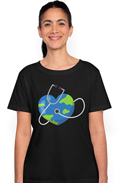 StoryGift Romania Tricou Femei Cu Planeta, Pamant, Sanatate, Doctor, Multicol...