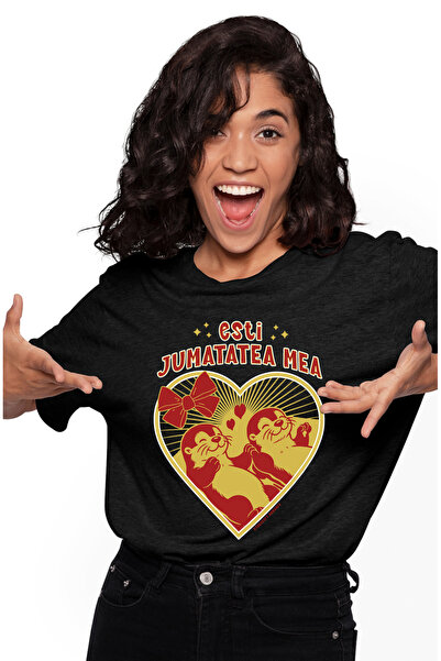 StoryGift Romania Tricou Femei esti jumatea mea cuplu fericit Valentine's Day...