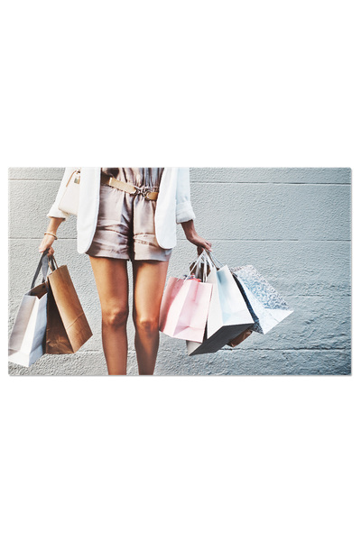 StoryGift Romania Tablou Canvas - Plimbari De Cumparaturi, Viata Urbana, Feme...