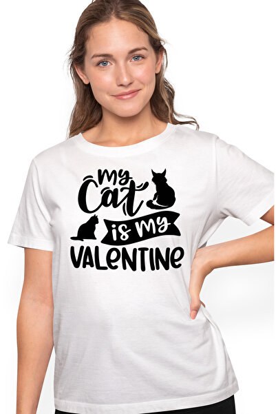 StoryGift Romania Tricou Femei cu 2 figuri de pisici si mesajul in engleza "M...