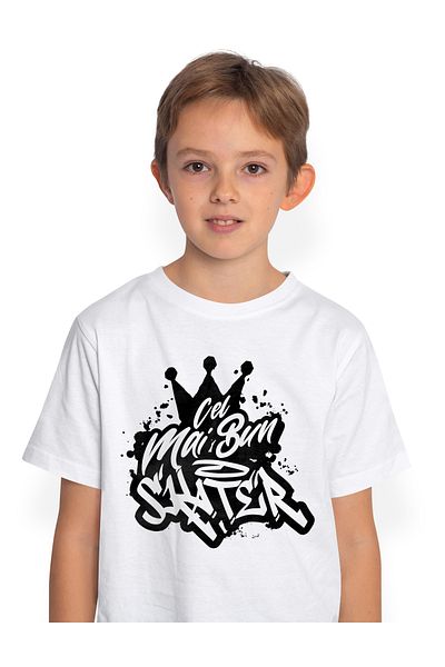 StoryGift Romania Tricou Copii Baieti Pentru Cel Mai Bun Skater, Apreciere, Cadou, Rasplata, Multumire 100%