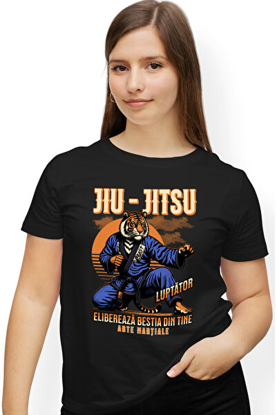 StoryGift Romania Tricou Femei Tigru jiu-jitsu arte martiale. Elibereaza best...