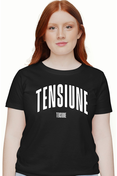 StoryGift Romania Tricou Femei Cuvantul Tensiune, Motivational, Self Help, In...