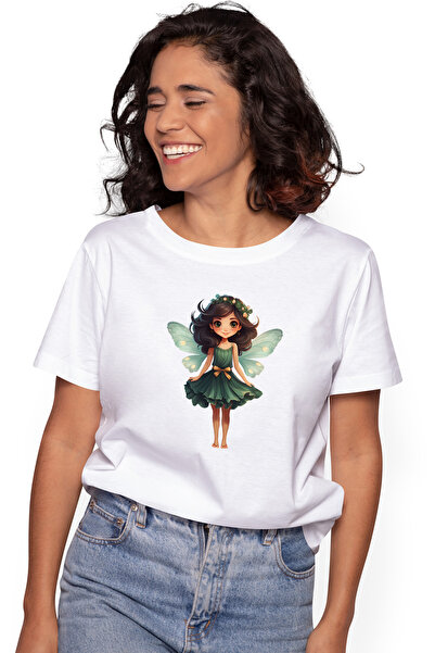 StoryGift Romania Tricou Femei cu o fetita cu aripi de zana, ilustratie, coro...