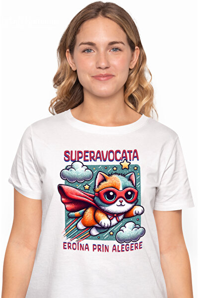 StoryGift Romania Tricou Femei Super Avocata, SuperErou, Eroina Prin Alegere,...