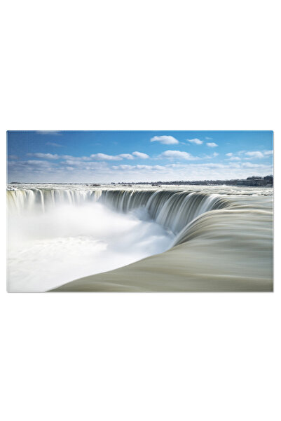 StoryGift Romania Tablou Canvas: Cadere Cu Stil - O Cascada Sub Soarele Stral...