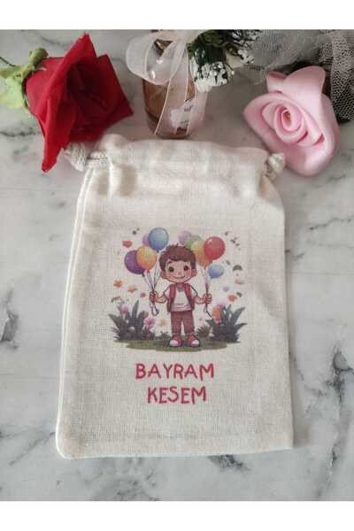 adilstore Bayram Kesesi 20 ADET(10x15cm-Ham Bez Üzerine Sublimasyon Baskı)