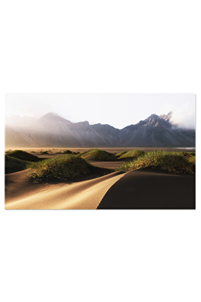 StoryGift Romania Tablou Canvas: Frumusetea De La Stokksnes - Peisaj, Duna, V...