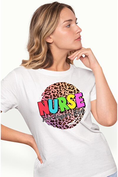 StoryGift Romania Tricou Femei cu mesajul "Nurse, love, inspire, heat", profe...