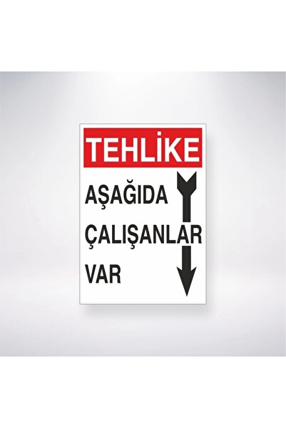 Reysa Tasarım Danger There Are People Working Below Sticker 20X28 cm
