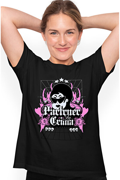 StoryGift Romania Tricou Femei fata cu ochelarii gangster partener in crima c...