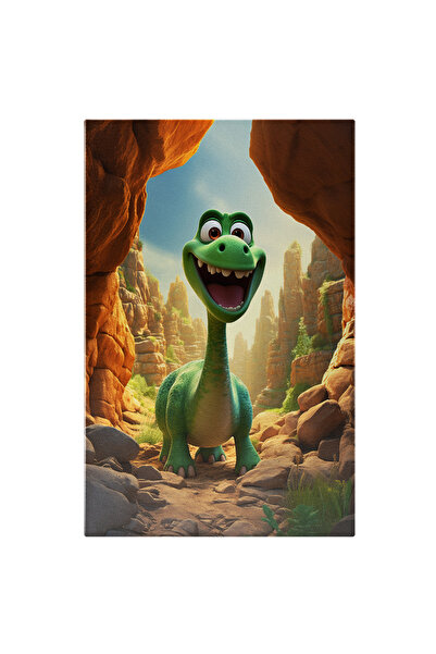 StoryGift Romania Tablou Canvas: Dinozaur Verde, Personaj Pixar- Animații Cop...