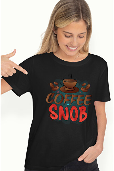 StoryGift Romania Tricou Femei cu mesajul "Coffee", ilustratie, lichid, fluid...