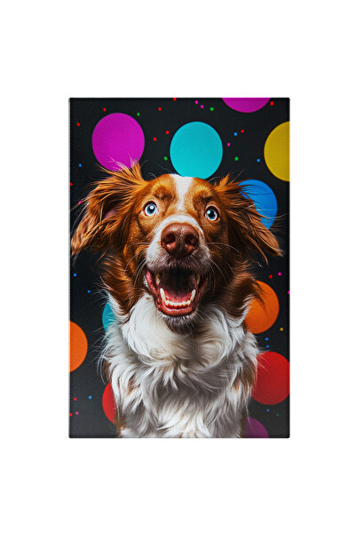 StoryGift Romania Tablou Canvas Imagine Captivantă A Canișului Brittany Cu Bl...