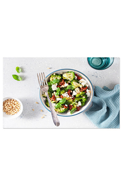 StoryGift Romania Tablou Canvas Cu Ingrediente Pentru O Masa De Vara - Branza, Legume, Sanatos