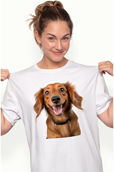 StoryGift Romania Tricou Femei cu un caine vesel, ilustratie, jucaus, pentru ...