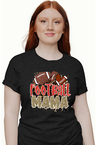 StoryGift Romania Tricou Femei cu minge de fotbal american, fulger cu mesajul...