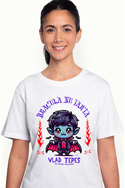 StoryGift Romania Tricou Femei Dracula nu iarta- Vlad Tepes nu moare nicidata...