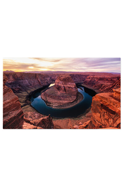 StoryGift Romania Tablou Canvas 40 x 25CM Vedere de Peisaj la Horseshoe Bend si Colorado, Arizona, canion, stan STG