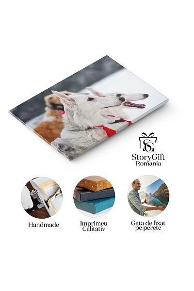 StoryGift Romania Tablou Canvas Vanatoare Cu Barzoii Russi, Caine, Vanatoare, Natura, Animal 2425