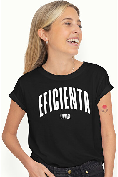 StoryGift Romania Tricou Femei Cuvantul Eficienta, Motivational, Self Help, I...