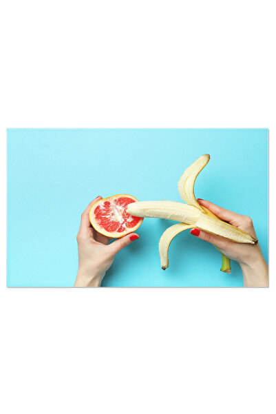 StoryGift Romania Tablou Canvas: Banana Si Grapefruit, Ilustratie Sensuala