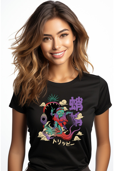 StoryGift Romania Tricou Femei Personalizata Extraterestru Chinez cu 3 Ochi, ...