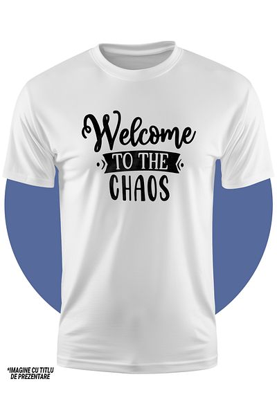 StoryGift Romania Tricou Copii Cu Mesajul De Bun-venit "welcome To The Chaos" - Bun-venit In Haos 100% Bumba