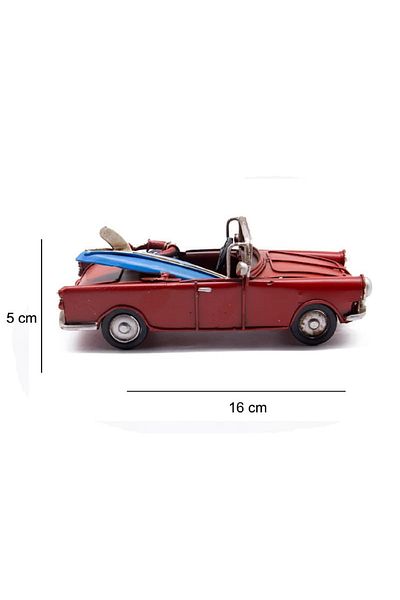 hediyeconcepti Decorative Metal Car Surfing Ornaments Home Living Room Tv Cabinet Desktop Office Decoration