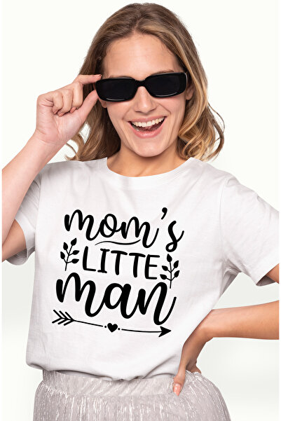 StoryGift Romania Tricou Femei pentru micul "barbat" al mamei - mesaj in engl...