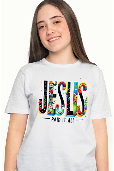 StoryGift Romania Tricou Femei cu mesajul "Jesus paid it all", religie, ilust...