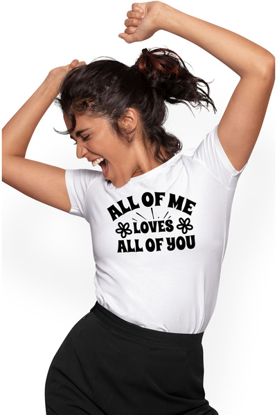 StoryGift Romania Tricou Femei cu floricele pentru cei care sunt indragostiti...