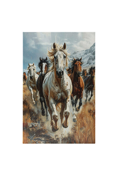 StoryGift Romania Tablou Canvas Caii Ce Aleargă Și Spiritul Neîmblânzit Al Li...