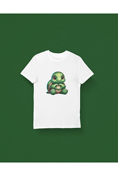 Butik Παιδικό μπλουζάκι με κοντό μανίκι με στρογγυλή λαιμόκοψη - Χελώνα που κ...