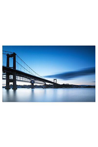 StoryGift Romania Tablou Canvas Podul Tamar, Noapte, Lumina, Rau, Arhitectura, Britanic, Englez 4630