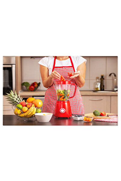 StoryGift Romania Tablou Canvas Preparand Ingrediente Proaspete Femeie Punand Rosii Proaspete Intrun Bol De Blend