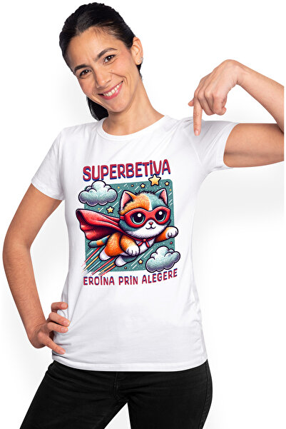StoryGift Romania Tricou Femei Super Betiva, SuperErou, Eroina Prin Alegere, ...